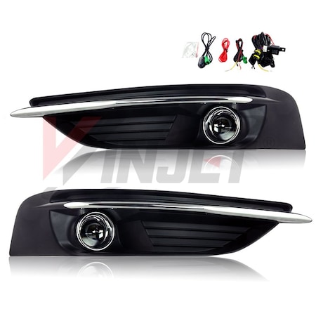 Winjet Fog Light - Clear Wiring Kit Included CFWJ-0478-C